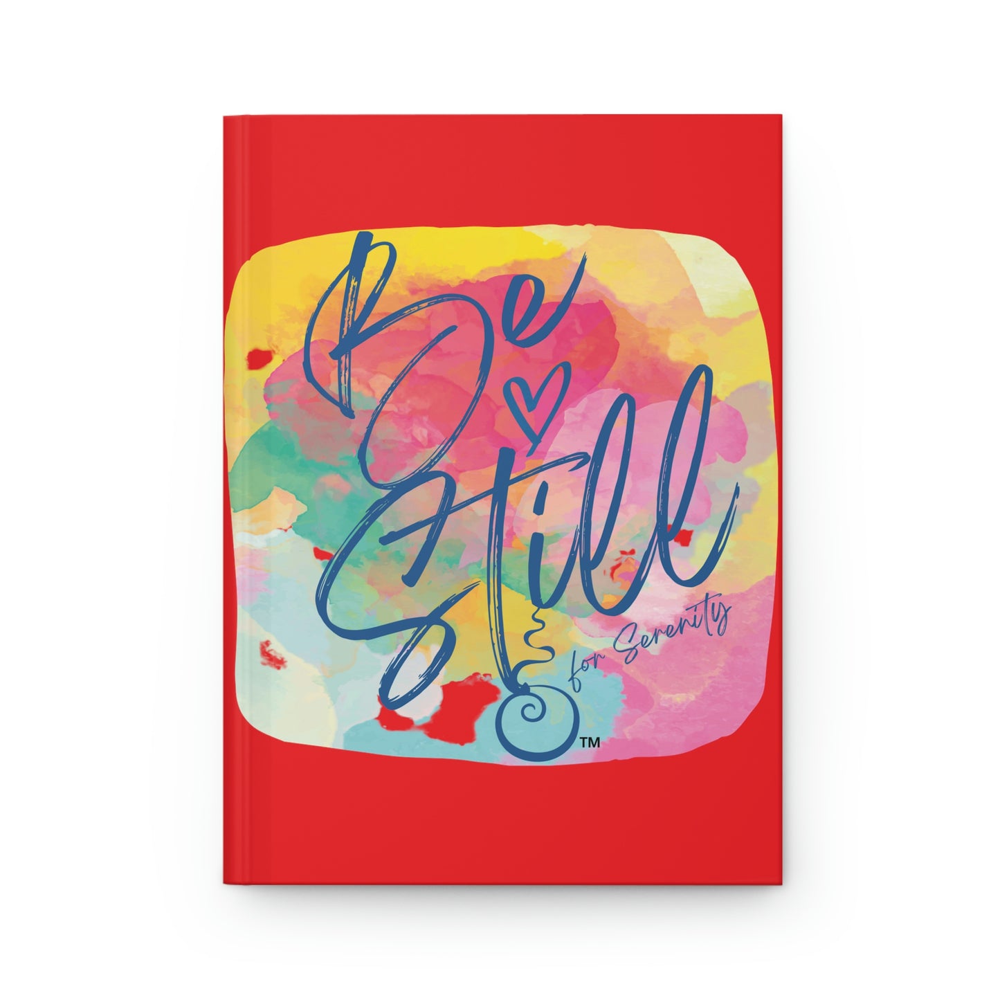 "Be Still for Serenity" Hardcover Matte Journal (Red)