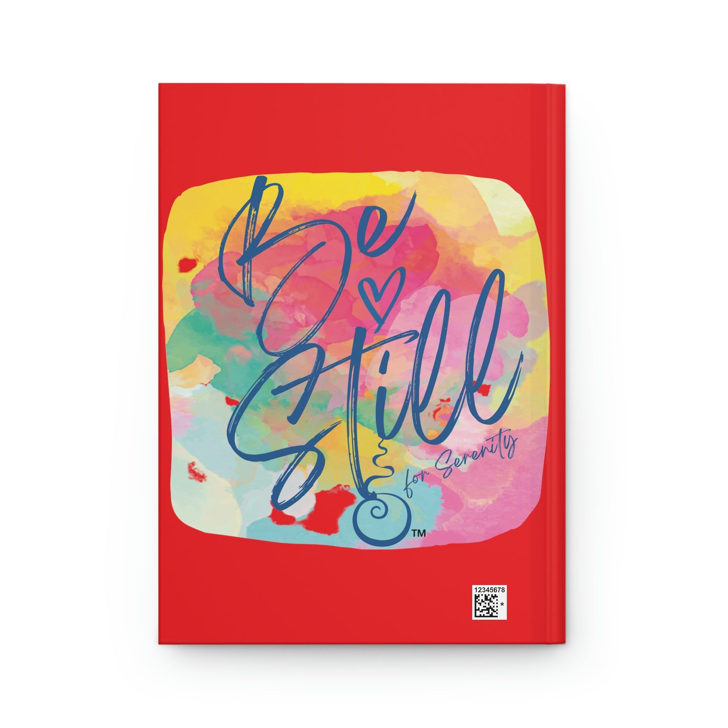 "Be Still for Serenity" Hardcover Matte Journal (Red)