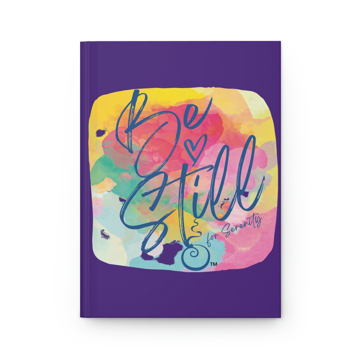 "Be Still for Serenity" Hardcover Matte Journal (Purple)
