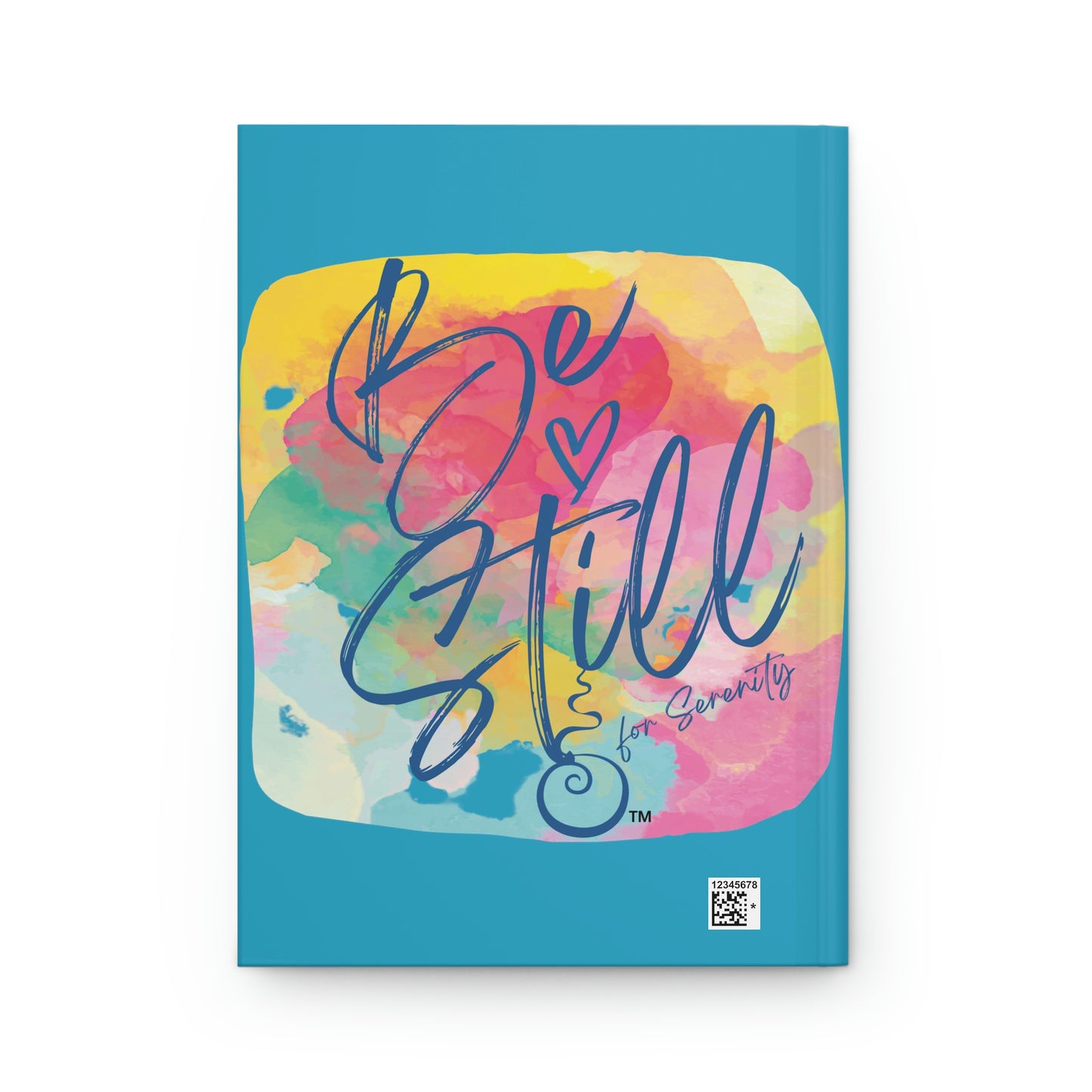 "Be Still for Serenity" Hardcover Matte Journal (Turquoise)