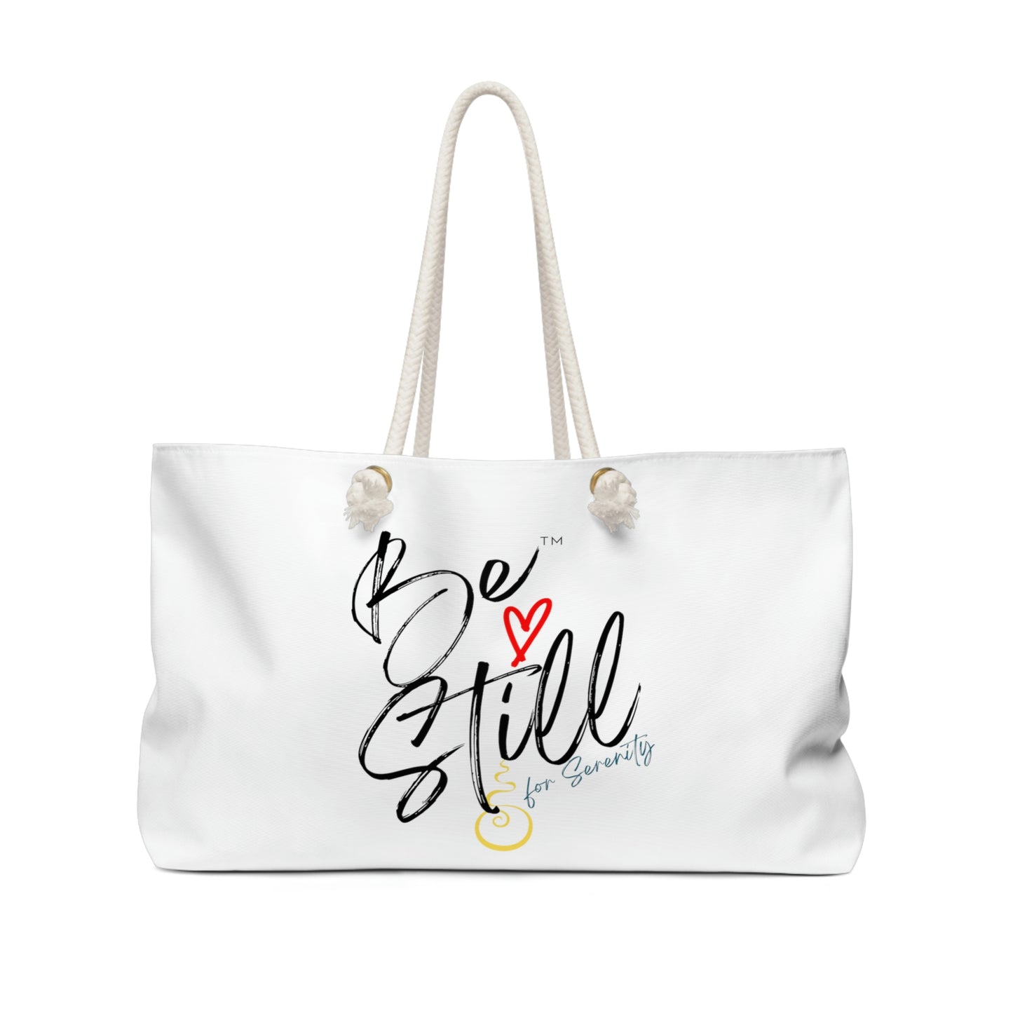 "Be Still for Serenity" Weekender Bag (Simplistic)