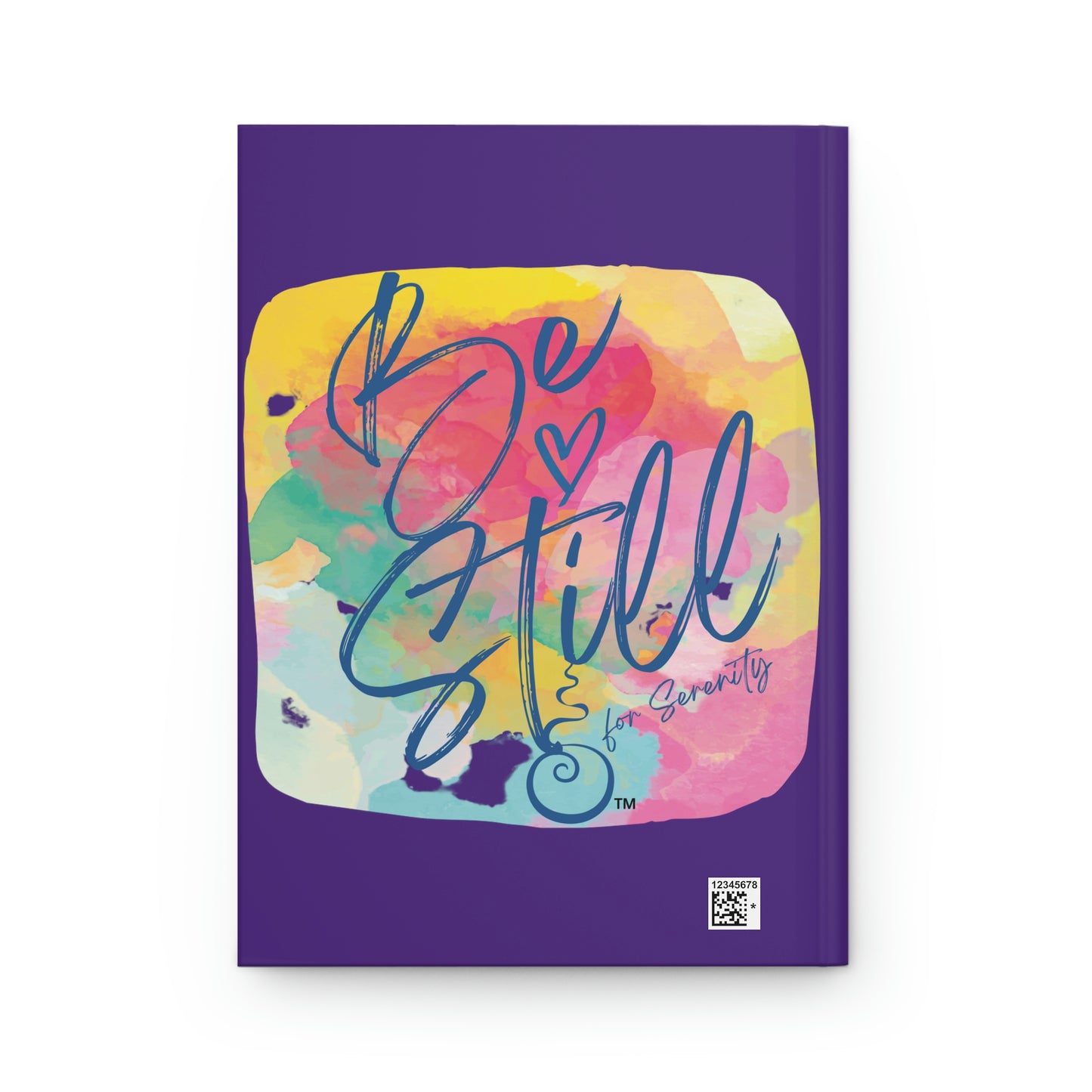 "Be Still for Serenity" Hardcover Matte Journal (Purple)