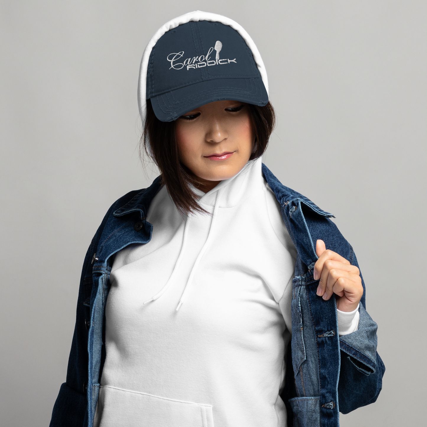 Carol Riddick Distressed Baseball Cap