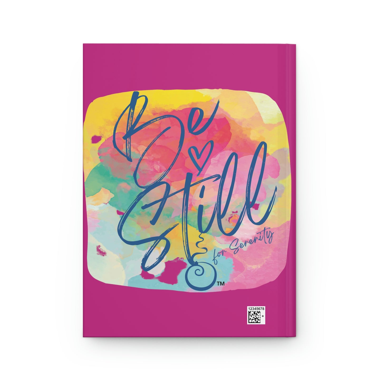 "Be Still for Serenity" Hardcover Matte Journal (Fuschia)