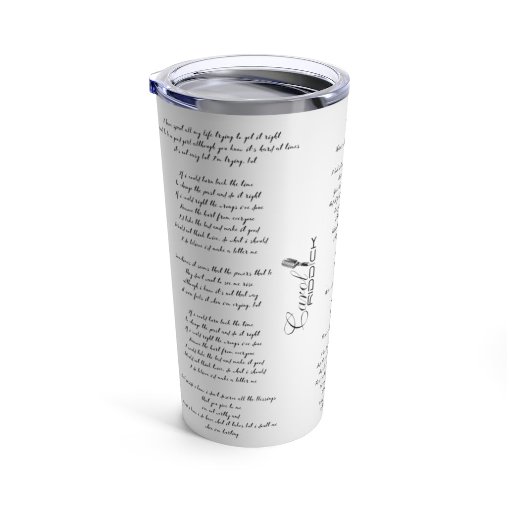 Carol Riddick "Lyrics" Tumbler