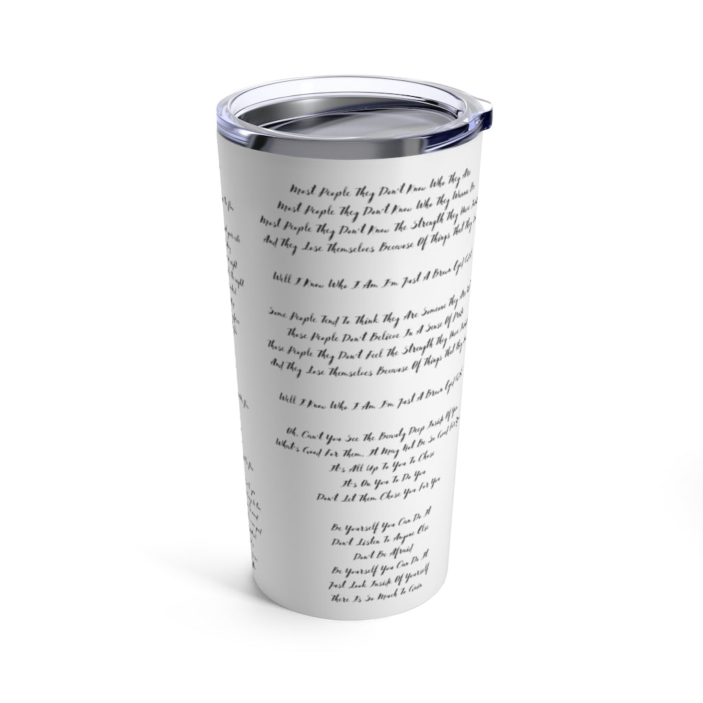 Carol Riddick "Lyrics" Tumbler