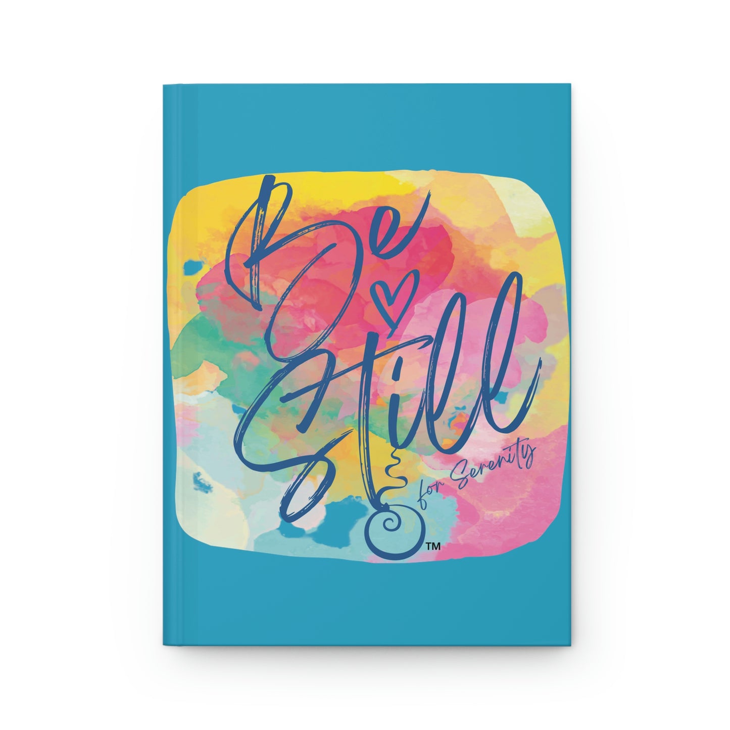 "Be Still for Serenity" Hardcover Matte Journal (Turquoise)