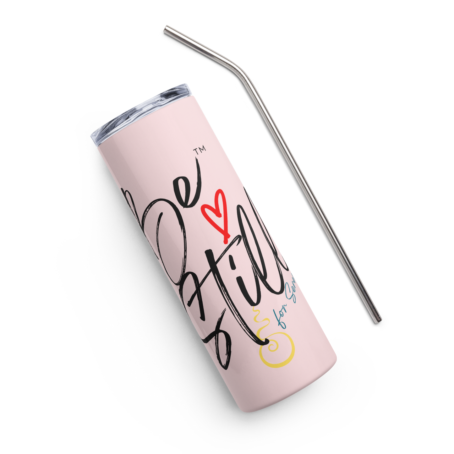 "Be Still for Serenity" stainless steel tumbler