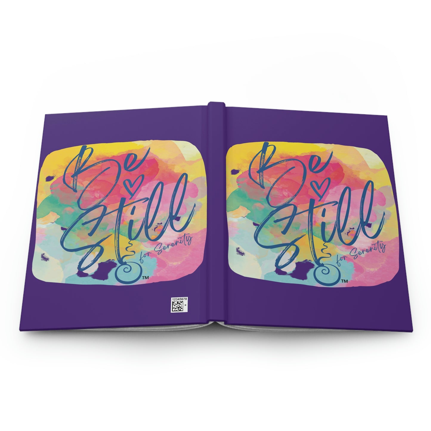 "Be Still for Serenity" Hardcover Matte Journal (Purple)