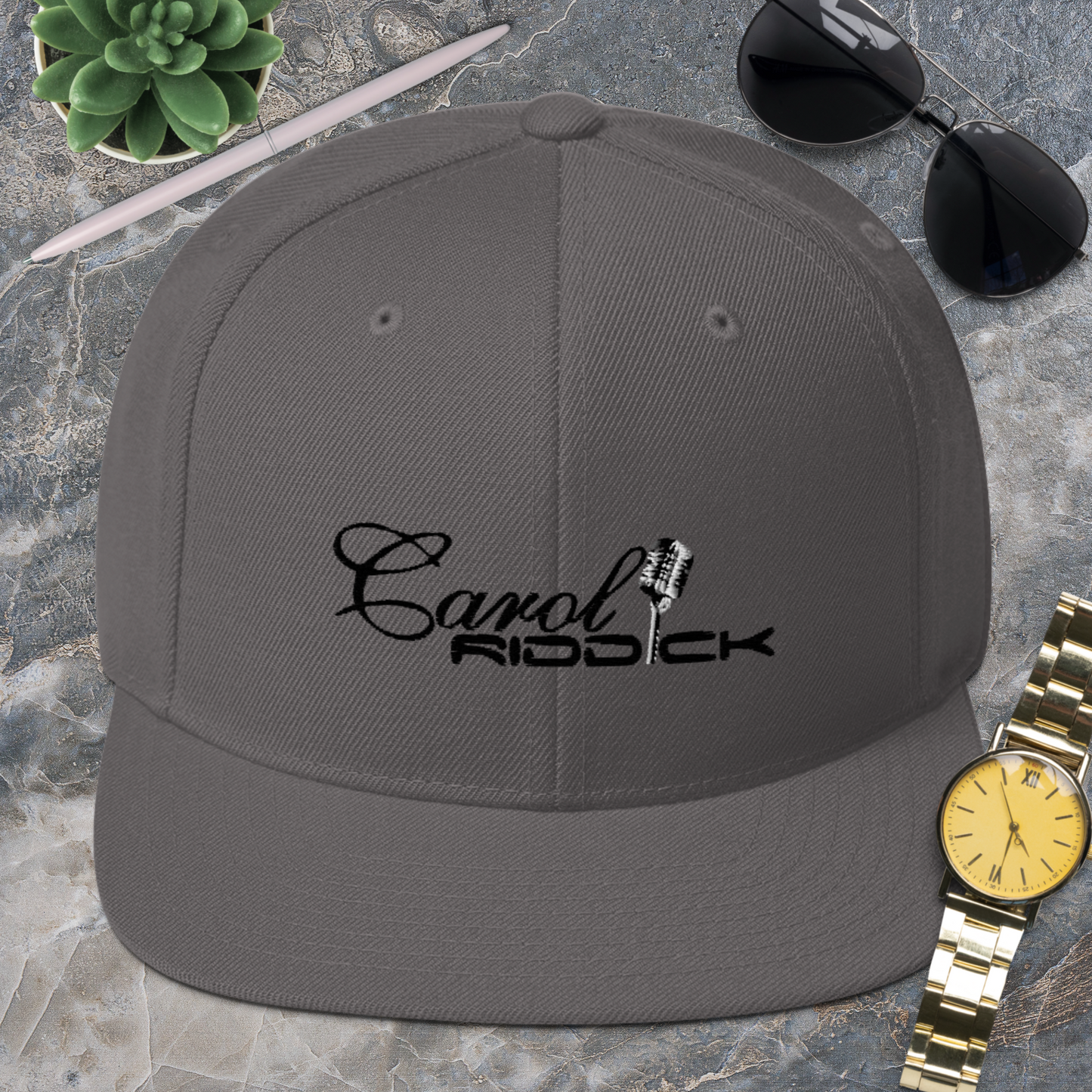 Carol Riddick Signature Snapback Hat (Dark Accent)