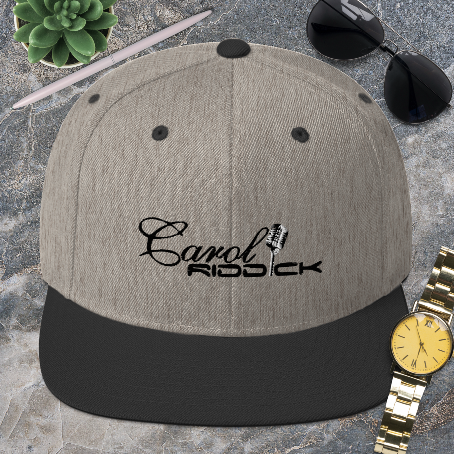 Carol Riddick Signature Snapback Hat (Dark Accent)