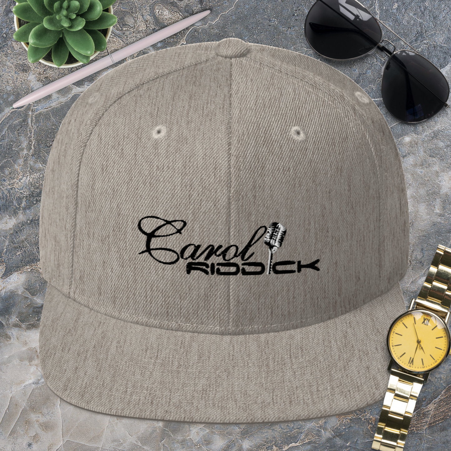 Carol Riddick Signature Snapback Hat (Dark Accent)