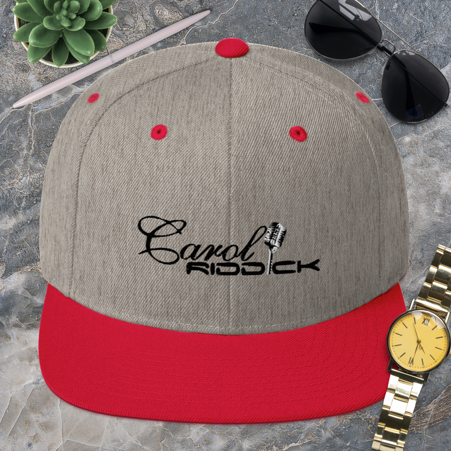 Carol Riddick Signature Snapback Hat (Dark Accent)