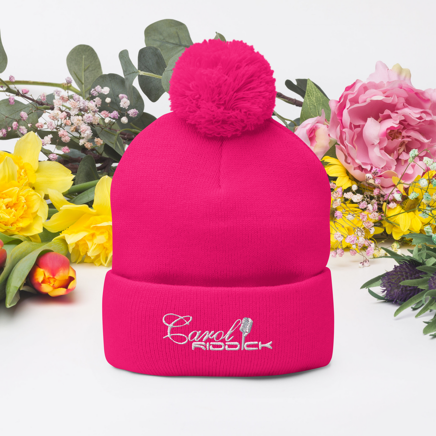 Carol Riddick Pom-Pom Beanie